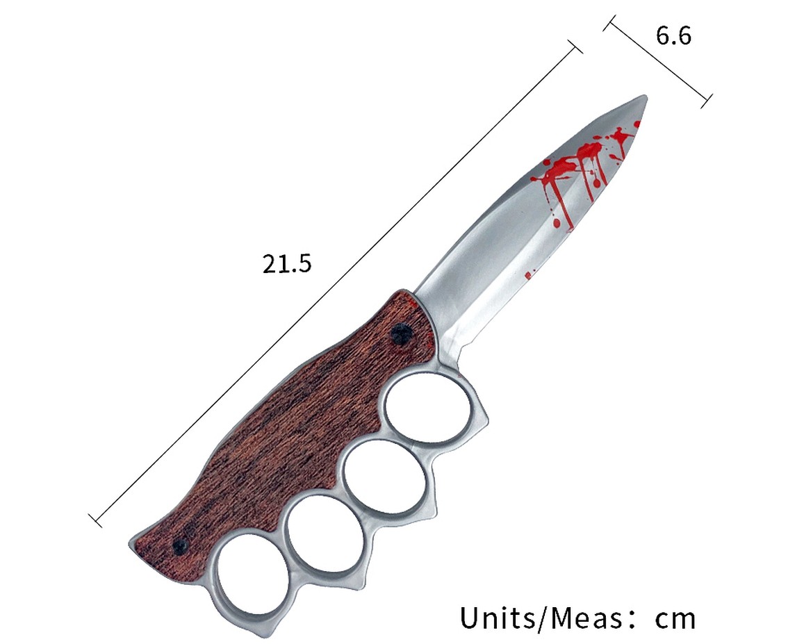 Nóż taktyczny z kastetem 21x6 cm