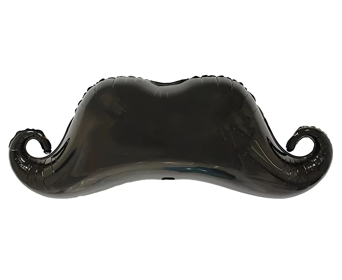 Balon foliowy Czarne wąsy, 84x32cm