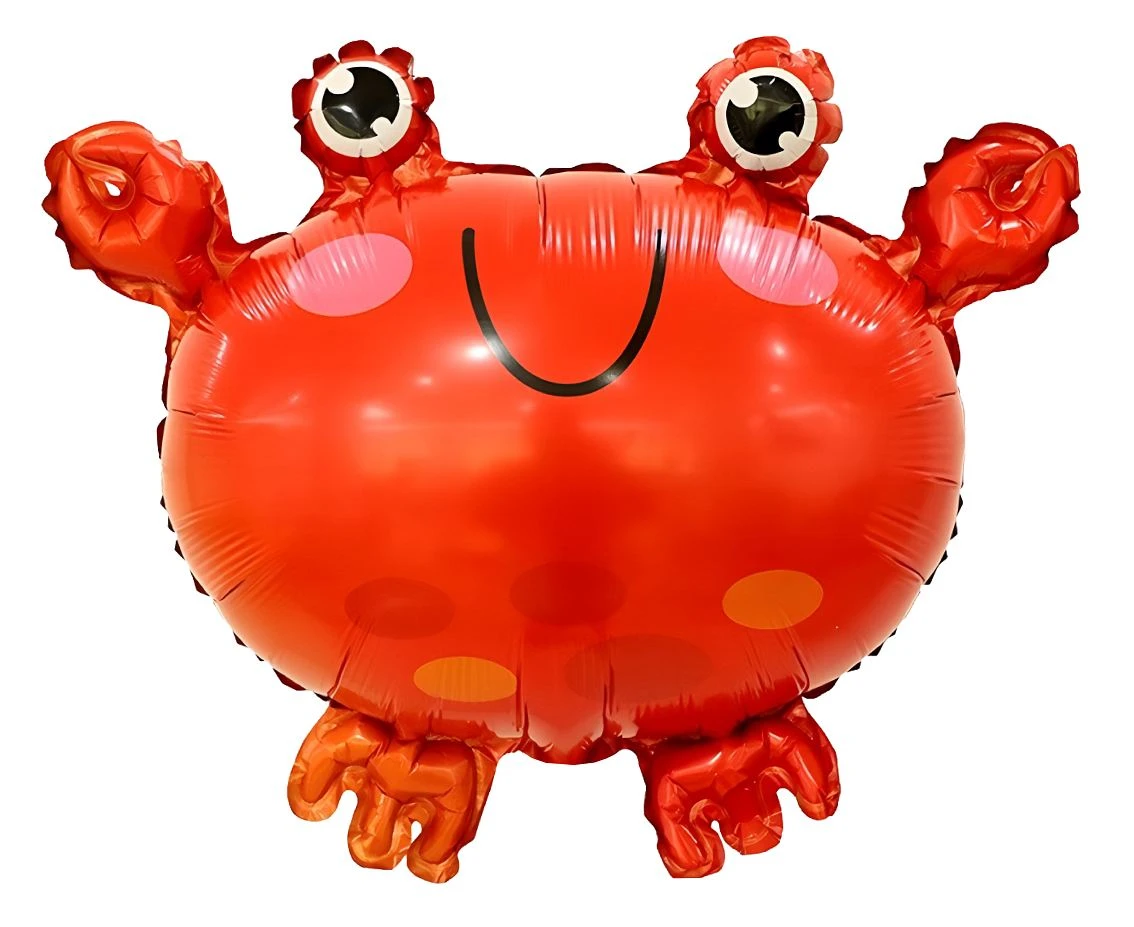 Balon foliowy Czerwony krab, 37x43cm