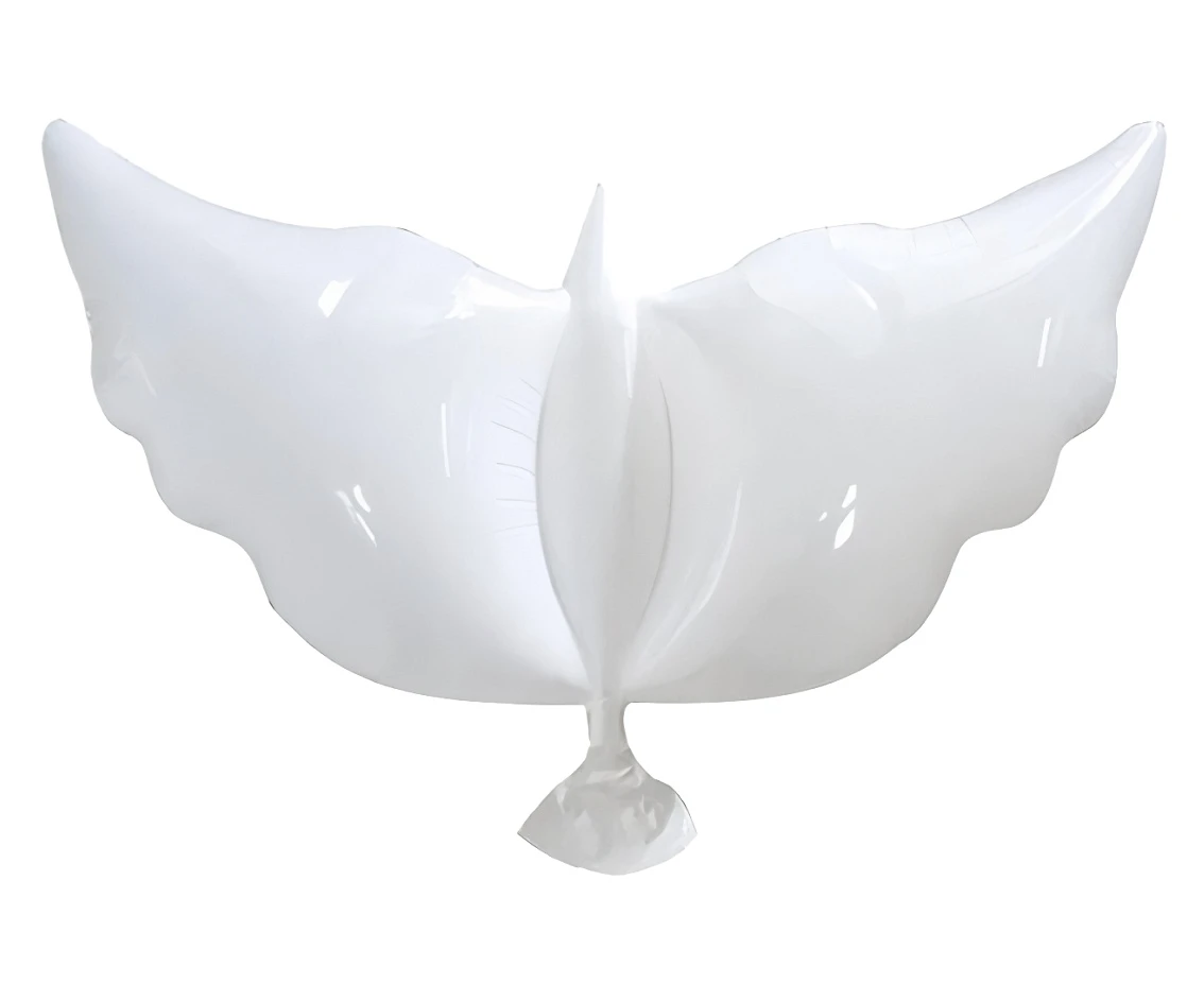 Balon foliowy Gołąbek, biały, 58x82cm