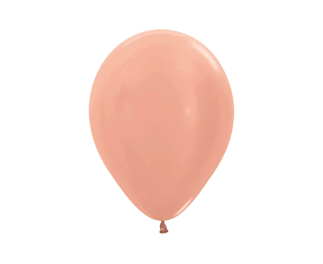 Balony Sempertex 5", (metallic rose gold) Metallic Różowozłote, 50 szt.