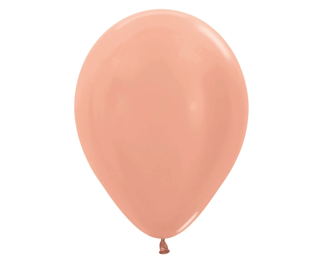 Balony Sempertex 12", (metallic rose gold) Metallic Różowozłote, 50 szt.