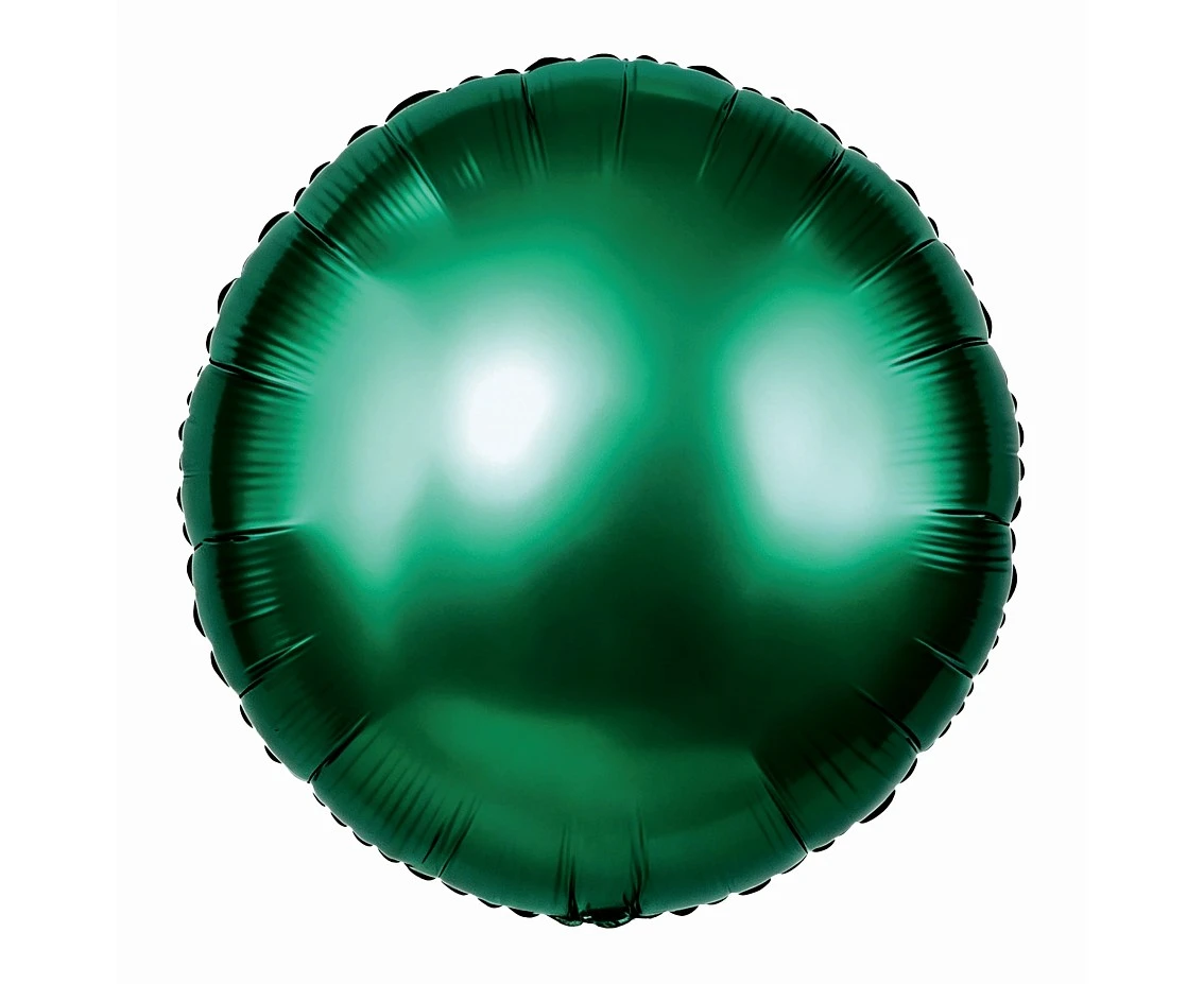 Balon foliowy 18" Okrągły, butelkowa zieleń