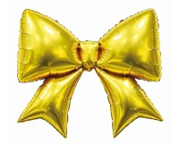 Balon foliowy Kokarda, złota, 68x77cm