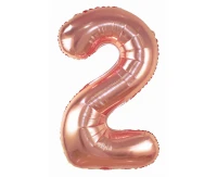 Balon foliowy Cyfra "2", 85 cm, candy pink