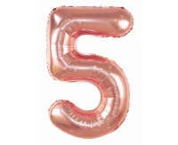 Balon foliowy Cyfra "5", 85 cm, candy pink