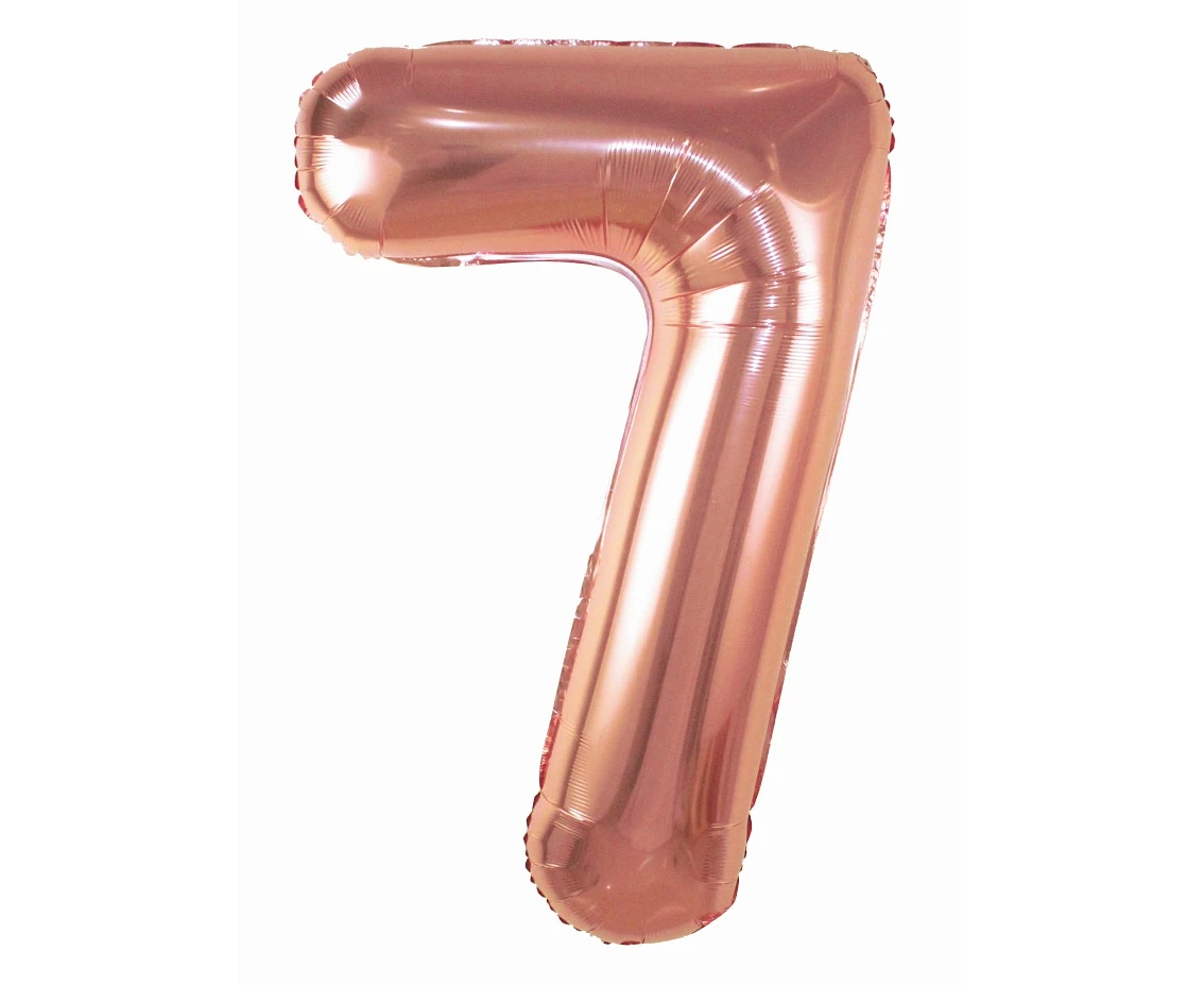 Balon foliowy Cyfra "7", 85 cm, candy pink