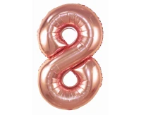 Balon foliowy Cyfra "8", 85 cm, candy pink