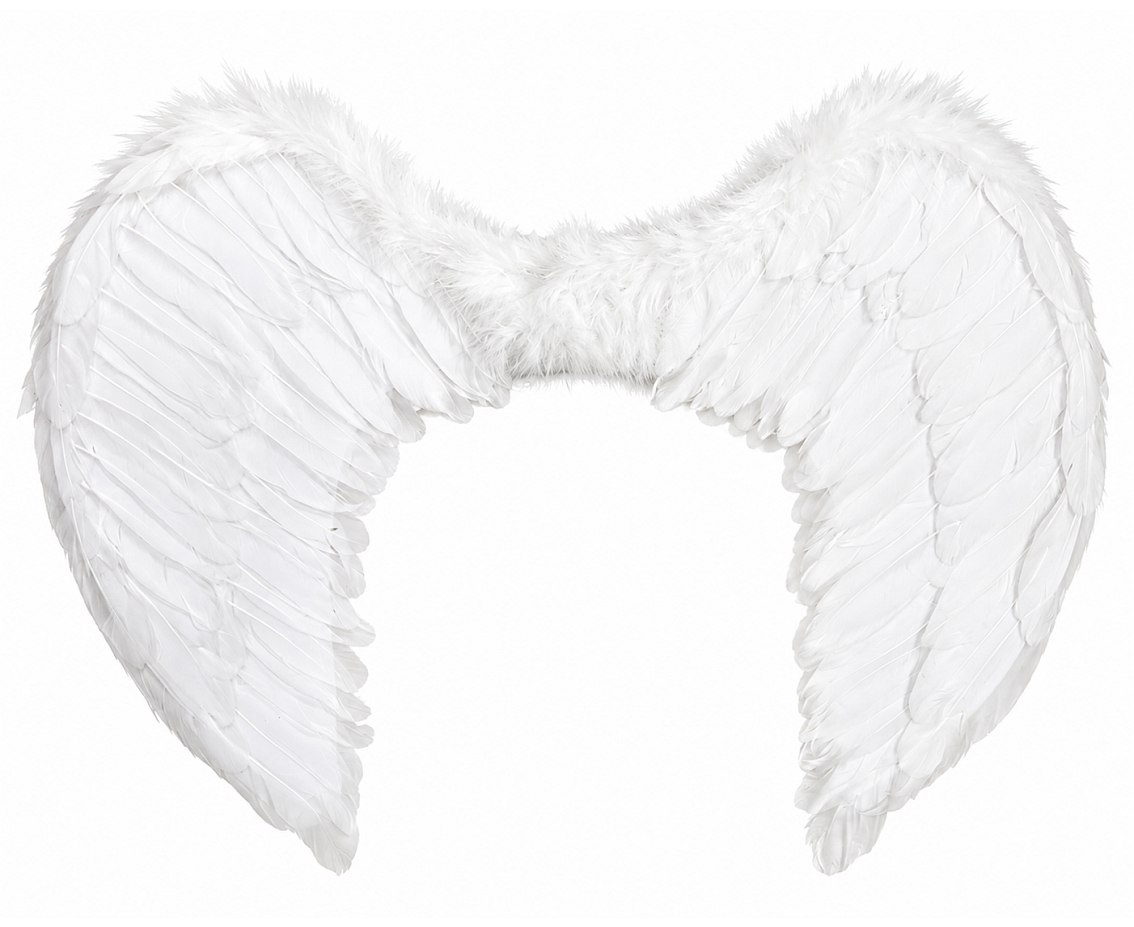 Skrzydła Anioła z gumką, białe, rozm. 60x40 cm