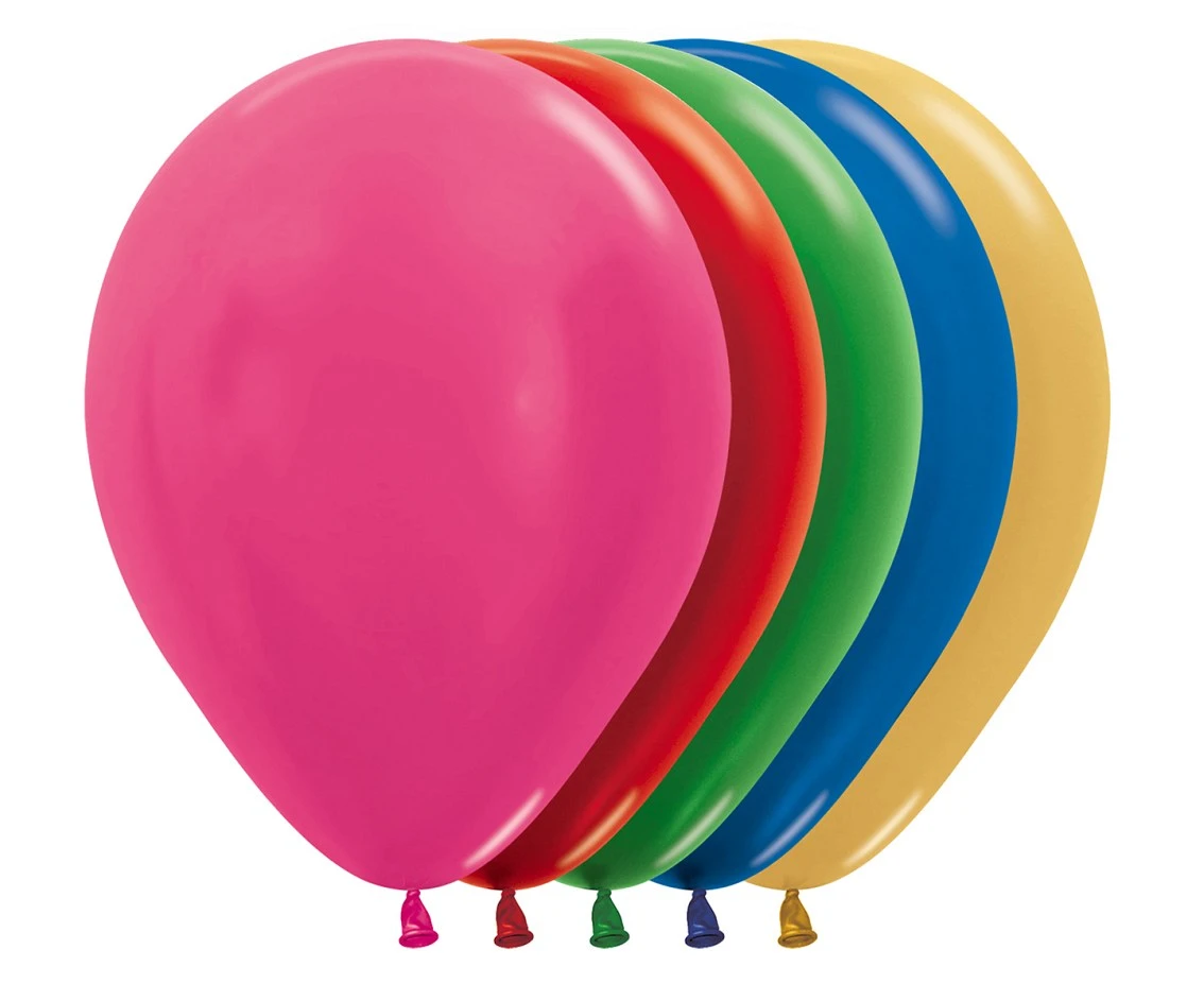 Balony Sempertex 12", (metallic mix) Metallic Mix, 50 szt.