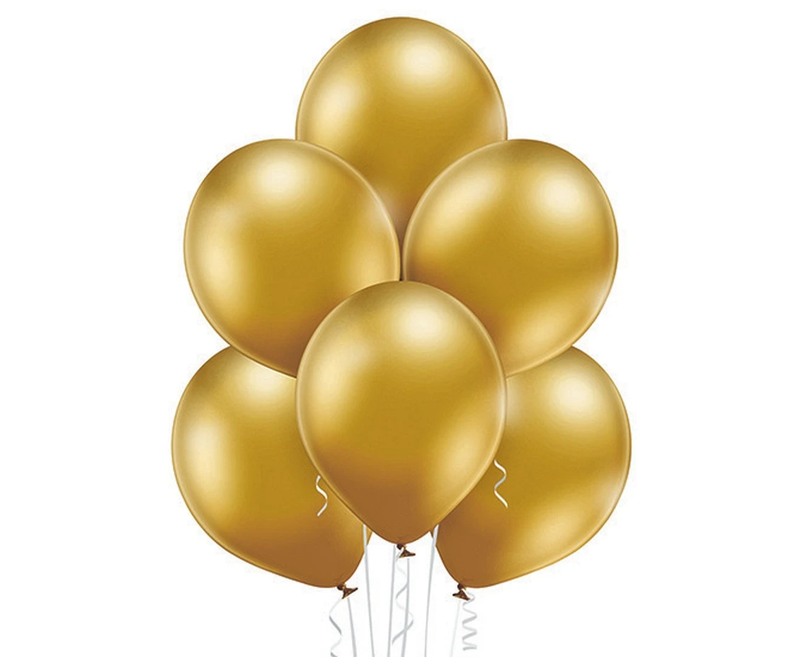 Balony Belbal 12", B105-616, (glossy rich gold) glossy rich gold, 50szt.