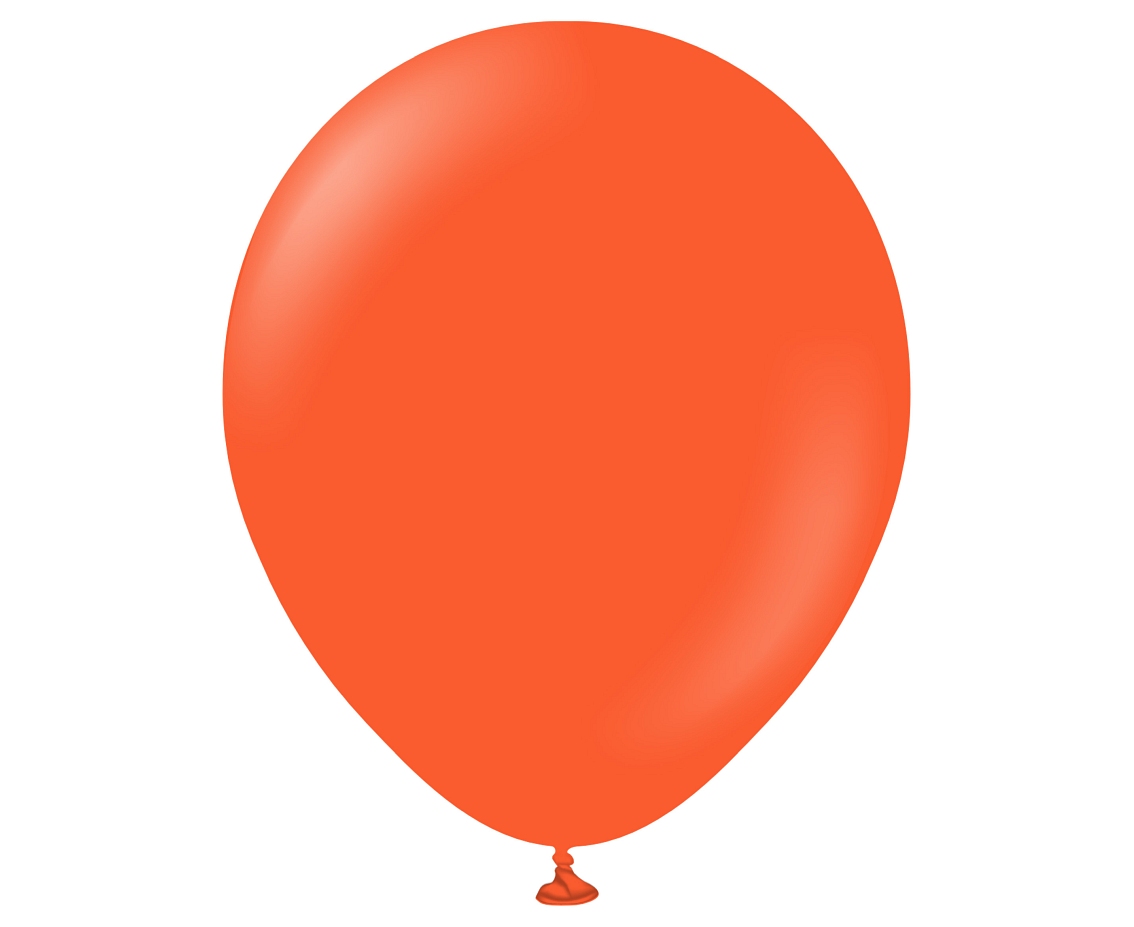 Balony Kalisan 12", standard jaskrawopomarańczowe (Flame Orange), 50 szt.