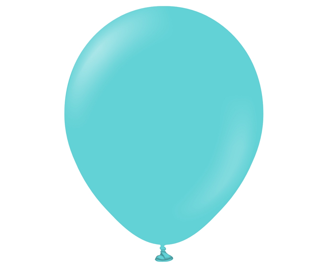Balony Kalisan 12", standard Aqua (Aqua), 50 szt.