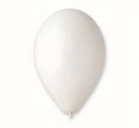 Balony Gemar 10", pastel premium białe, 10szt.