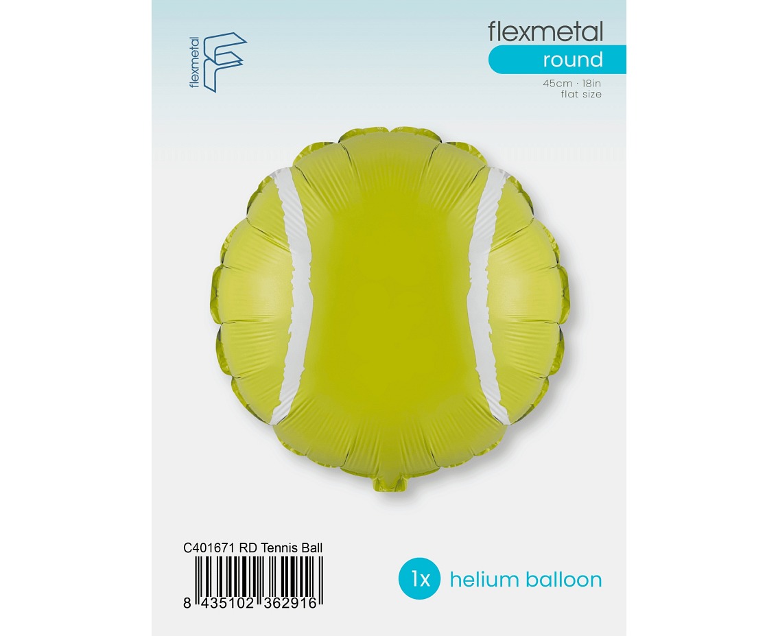 Balon foliowy 18" FX - Piłka tenisowa (okrągły), pakowany