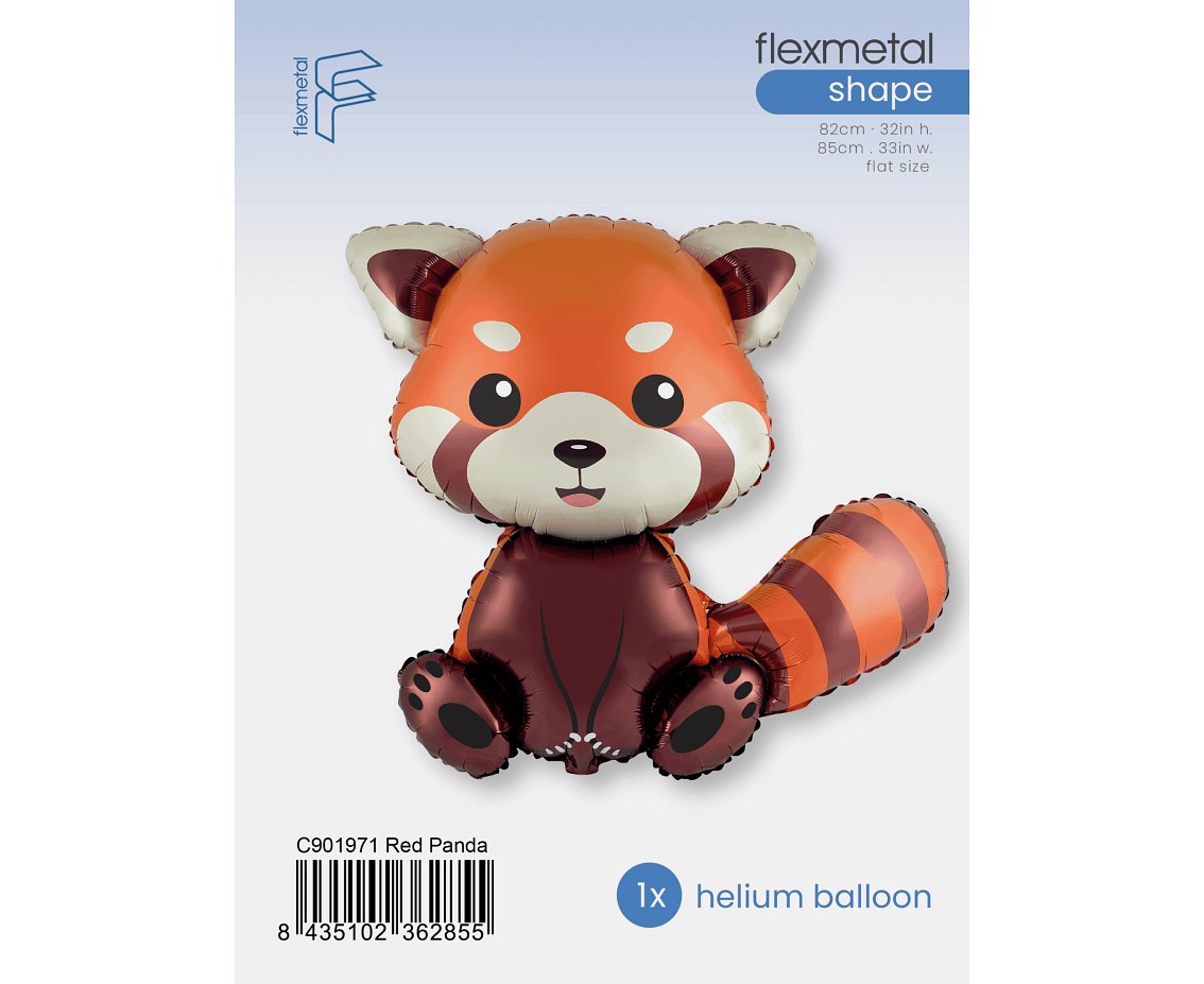 Balon foliowy 24" FX - Czerwona panda, pakowany