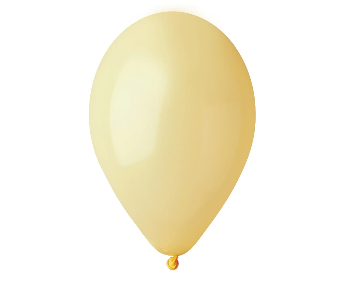 Balony Gemar 12", pastel musztardowe macaron, 100szt.