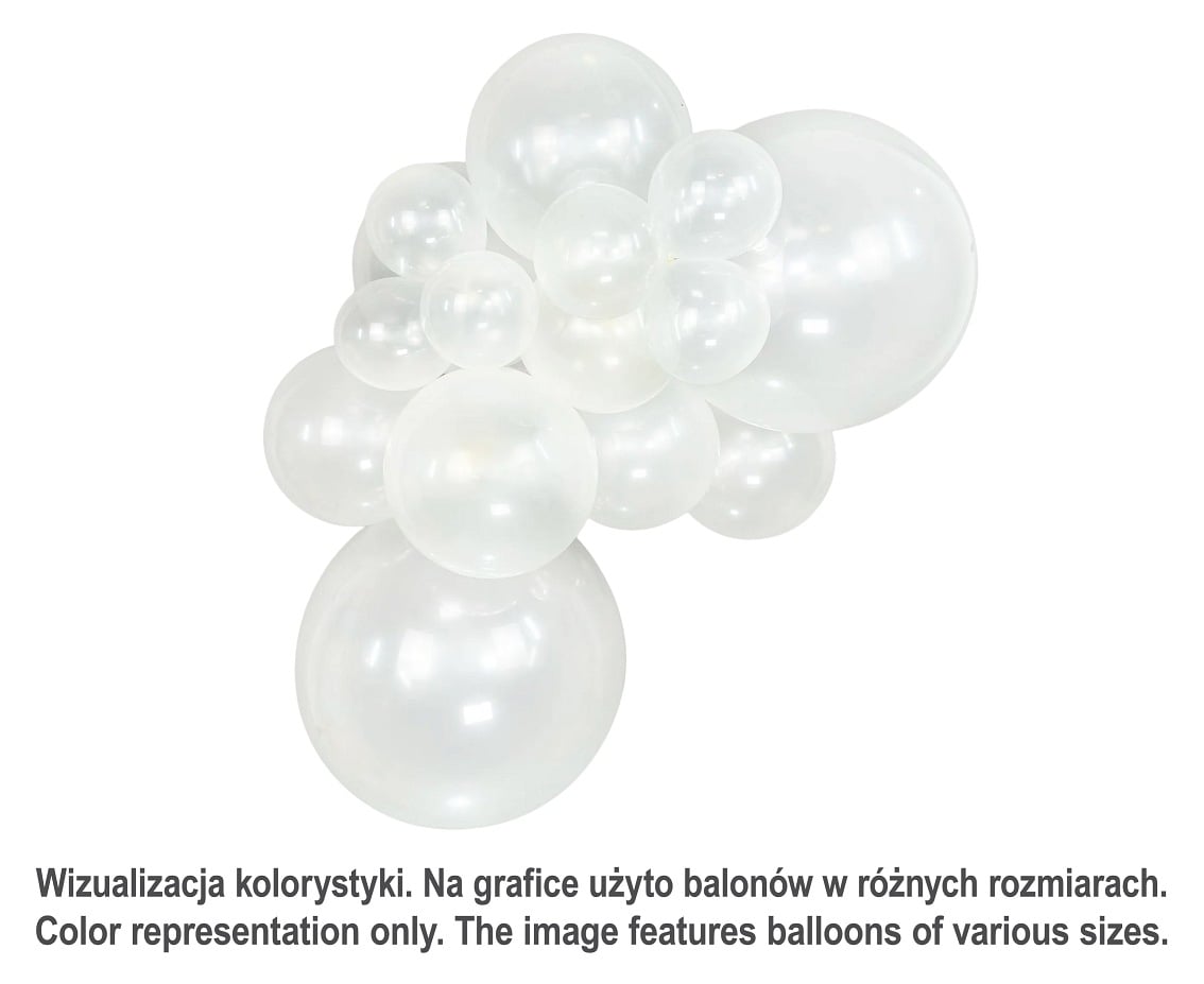 Balony Sempertex 18", (crystal clear) Przezroczyste, 25 szt.