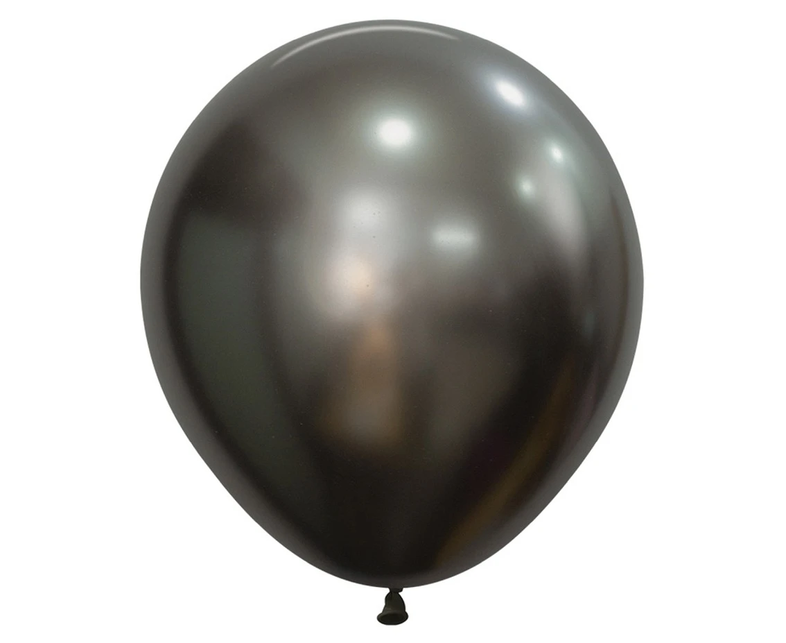 Balony Sempertex 18", (silk midnight grey) Silk, Ciemnoszare, 15 szt.