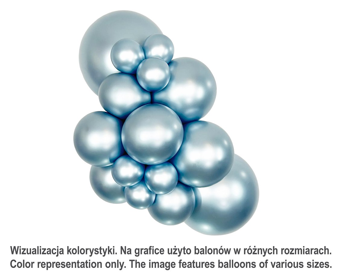 Balony Sempertex 5", (silk arctic blue) Silk, Arktyczny błękit, 50 szt.