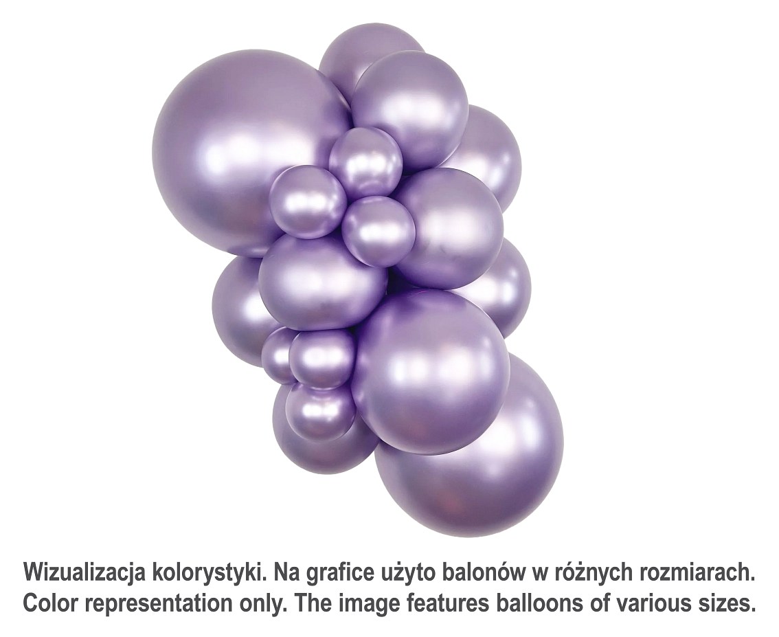 Balony Sempertex 5", (silk light amethyst) Silk, Jasny ametyst, 50 szt.