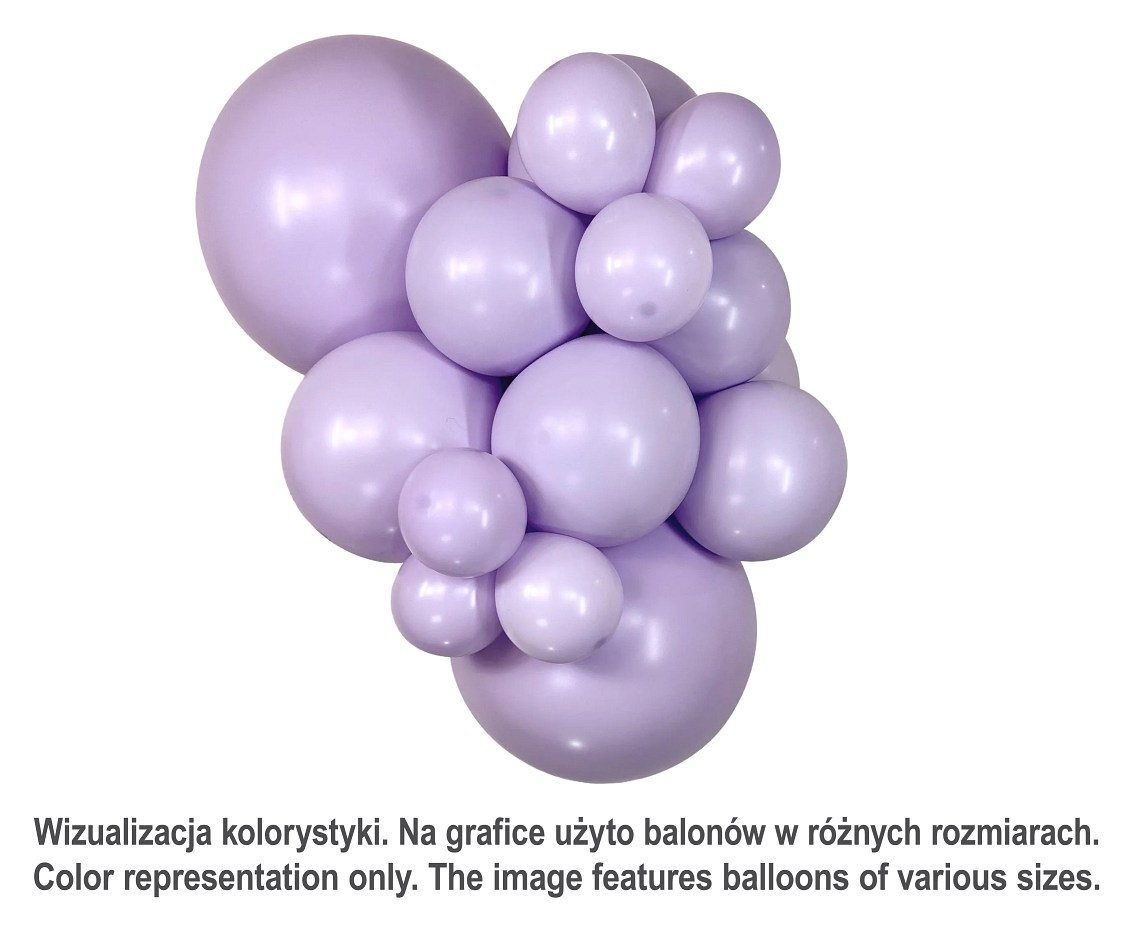 Balony Sempertex 5", Dusk Lavender, 50 szt.