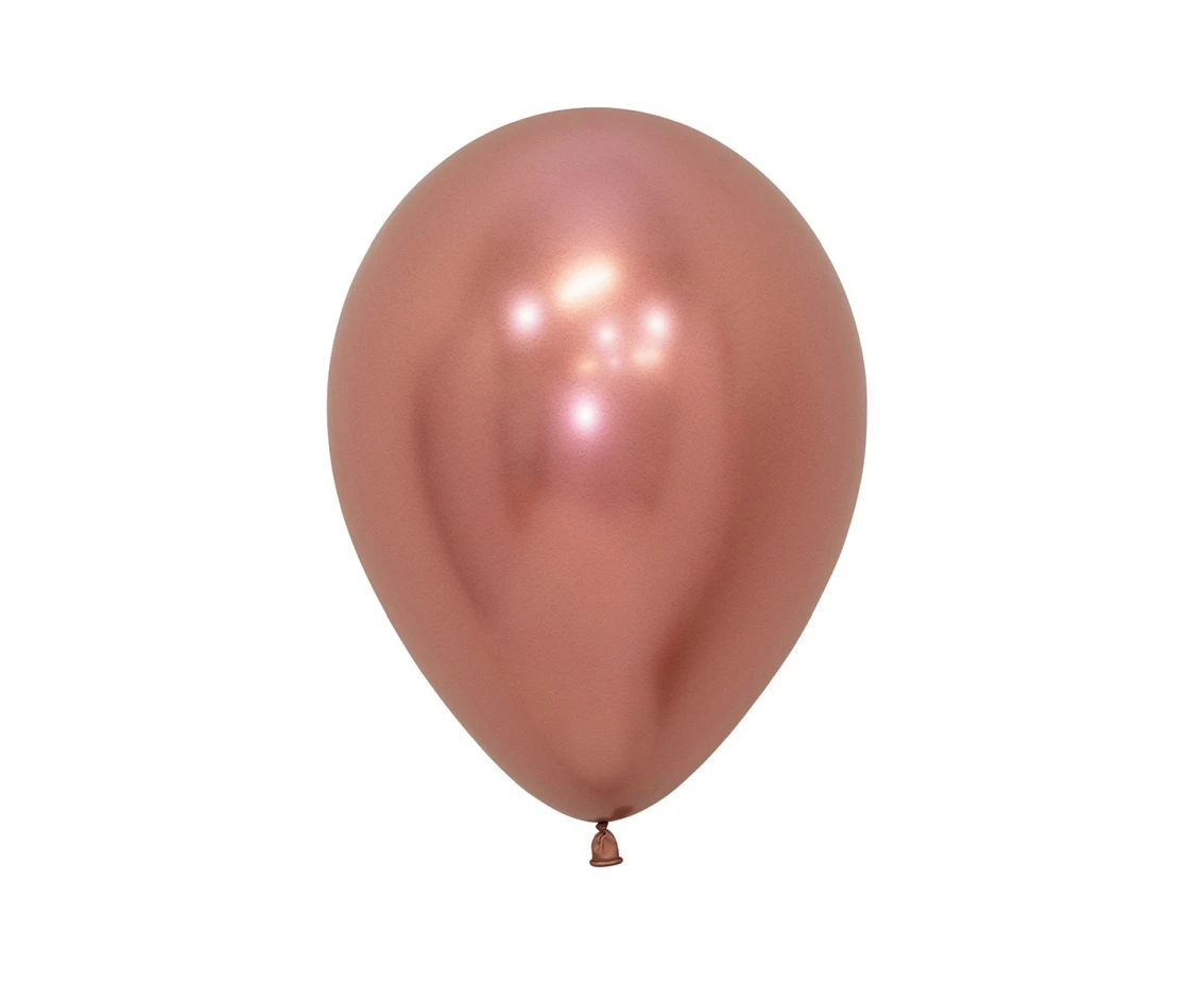 Balony Sempertex 5", (reflex rose gold) Chromowane Różowozłote, 50 szt.