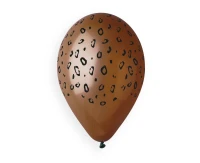 Balony Gemar 13", gepard, brązowe, FSC, 50szt.