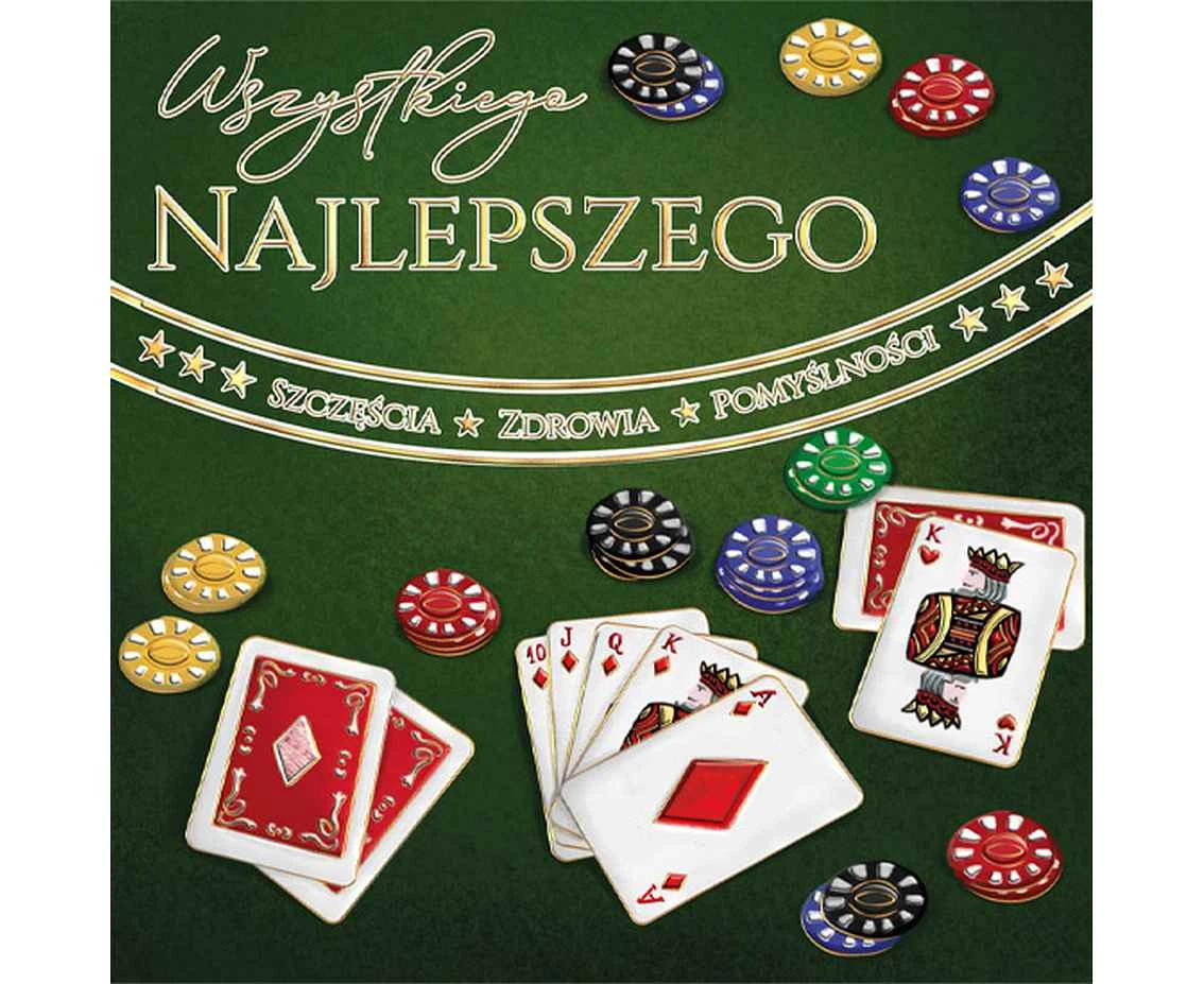 Kartka okolicznościowa Karnet KW POKER
