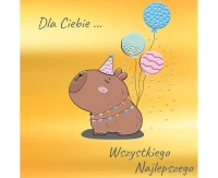Kartka okolicznościowa  KW Kapibara dla Ciebie , 1 szt.