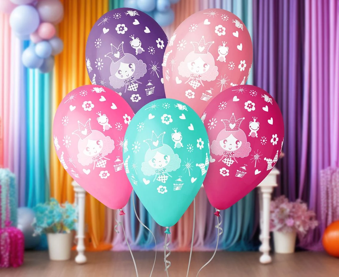 Balony Gemar 12", pastel premium "księżniczka", nad. 1 kolor, 5szt.