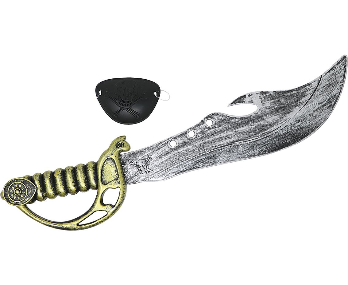 Miecz piracki z opaską na oko, 50 cm