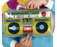 Radio dmuchane boombox lata 80-90te, 40×20 cm
