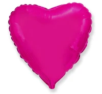 Balon foliowy 18" FX - Serce (ciemnoróżowe), niepakowany