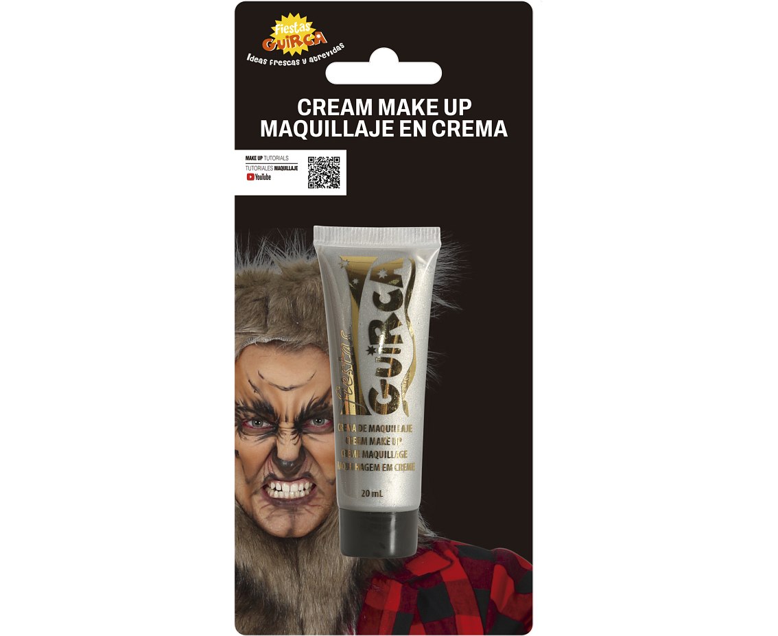 Farba do twarzy, srebrna, 20 ml