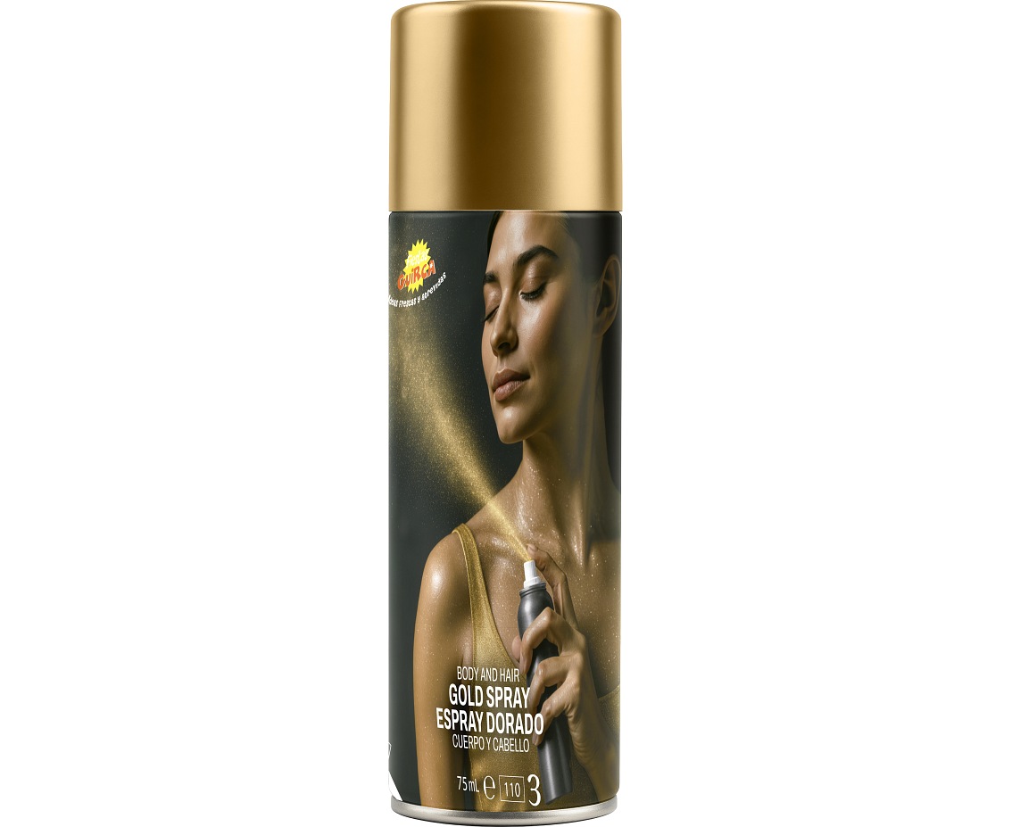 Spray do ciała, 75 ml, złoty