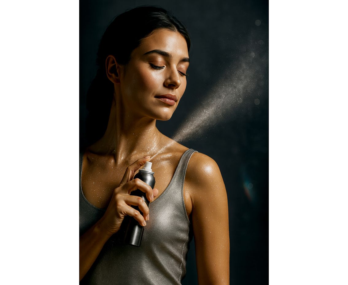 Spray do ciała, 75 ml, srebrny