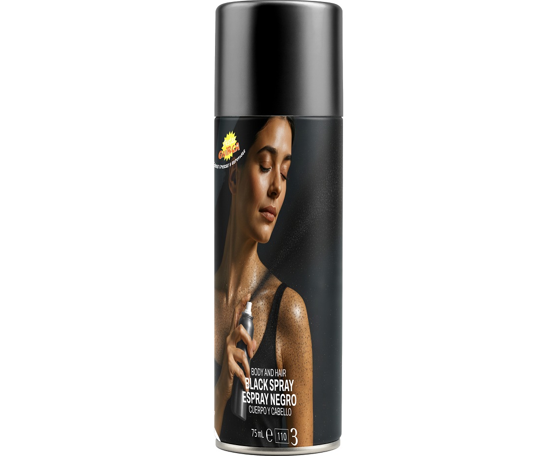 Spray do ciała, 75 ml, czarny