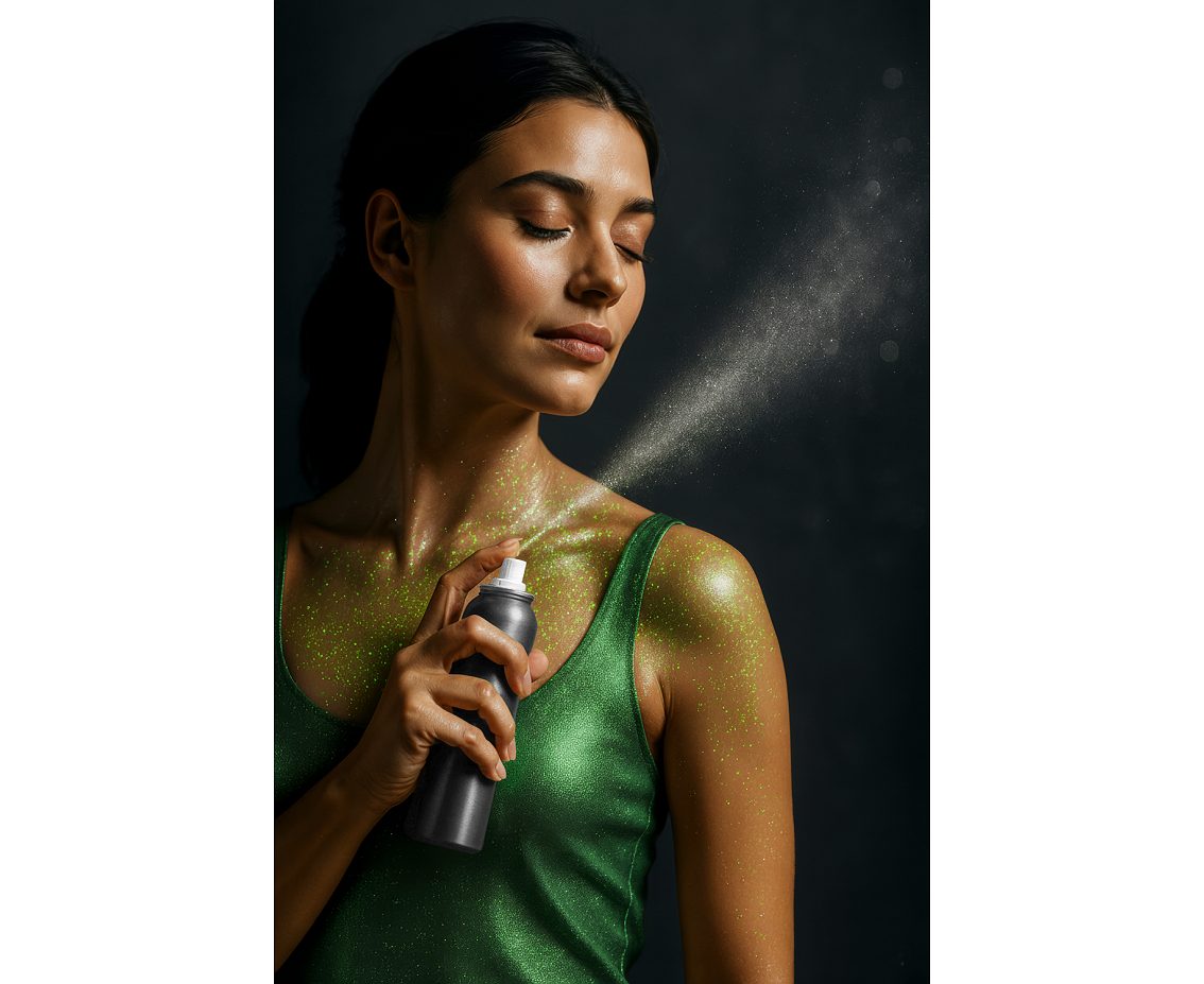Spray do ciała, 75 ml, zielony