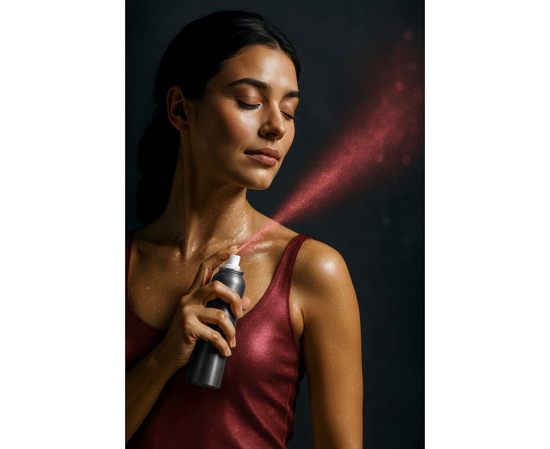 Spray do ciała, 75 ml, czerwony