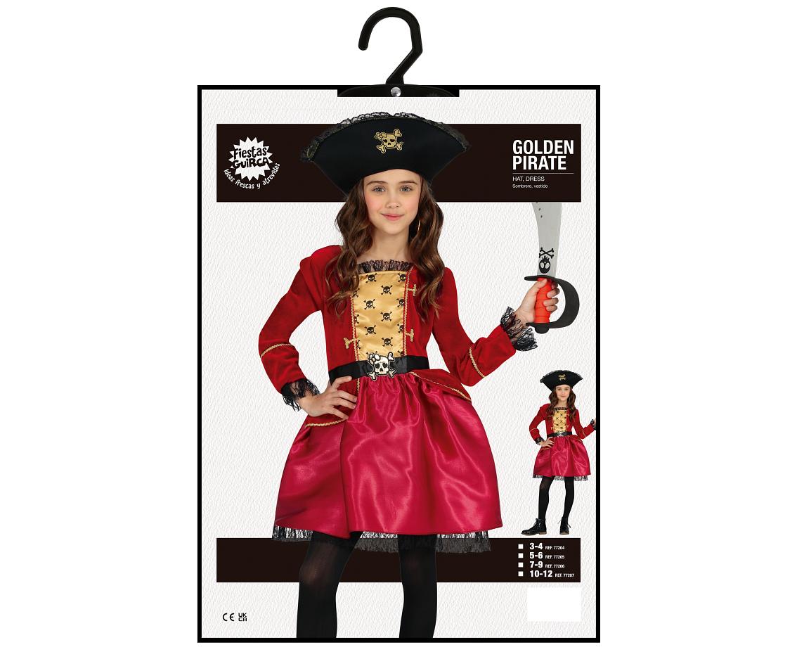 Zestaw dla dzieci Pirat (kapelusz, sukienka), 10–12 lat (151 cm)