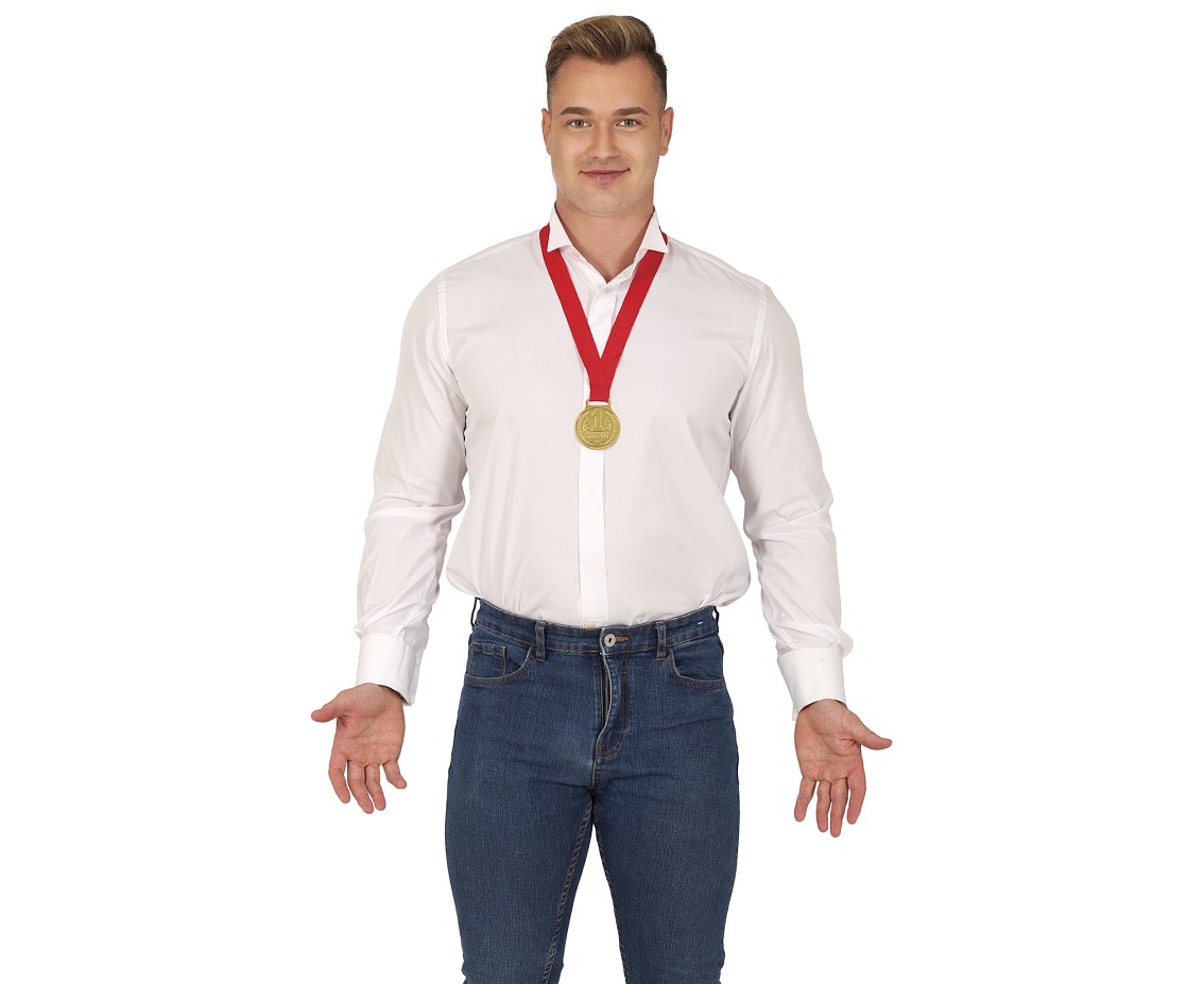 Medal "champion 1", 6 cm