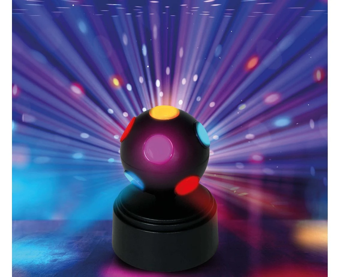 Kula disco LED, 9×9×12 cm, na baterie