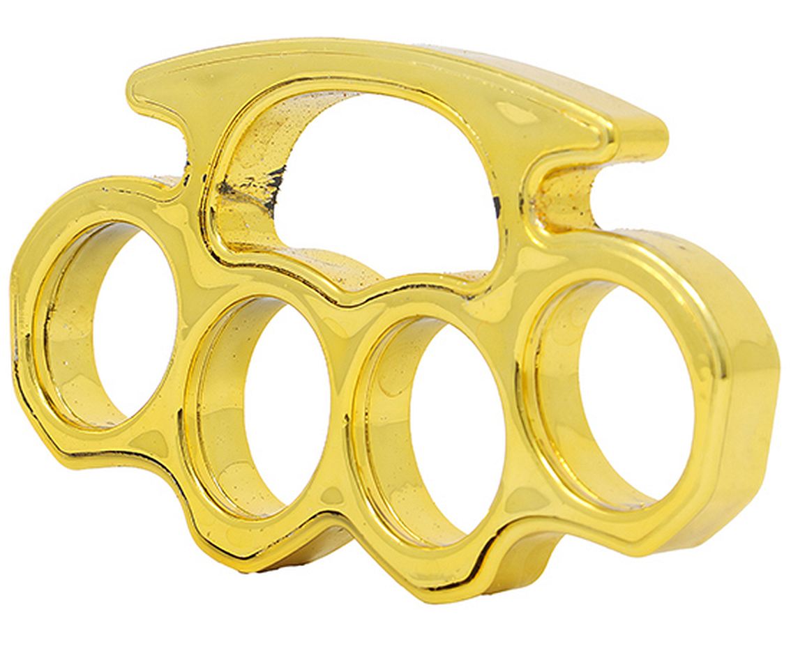 Kastet złoty, przebranie hiphop, raper, 10.5 cm