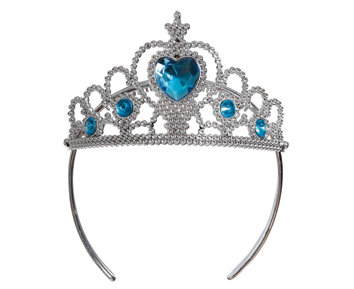 Tiara z niebieskimi kamieniami