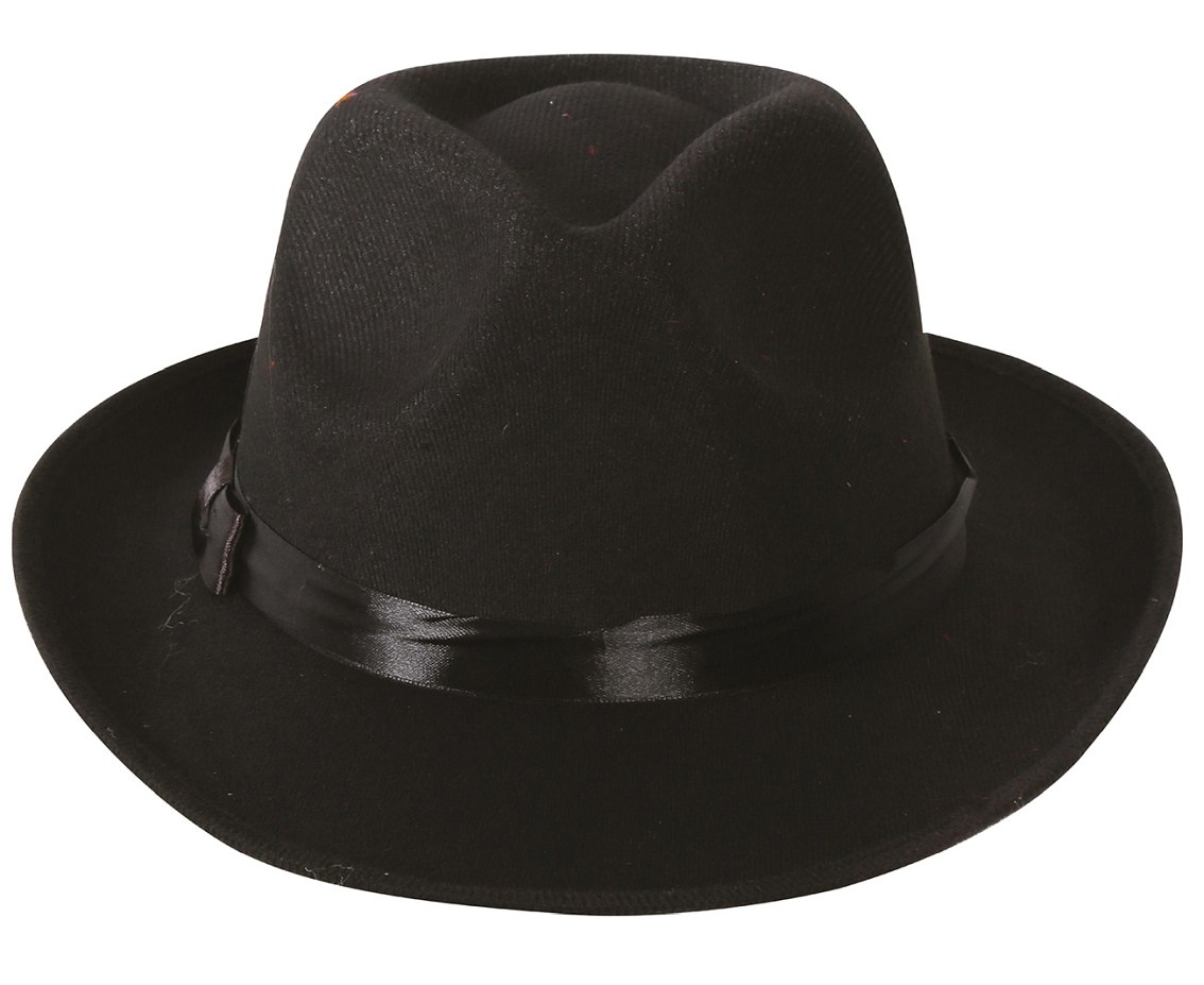 Kapelusz czarny gangster, mafiozo
