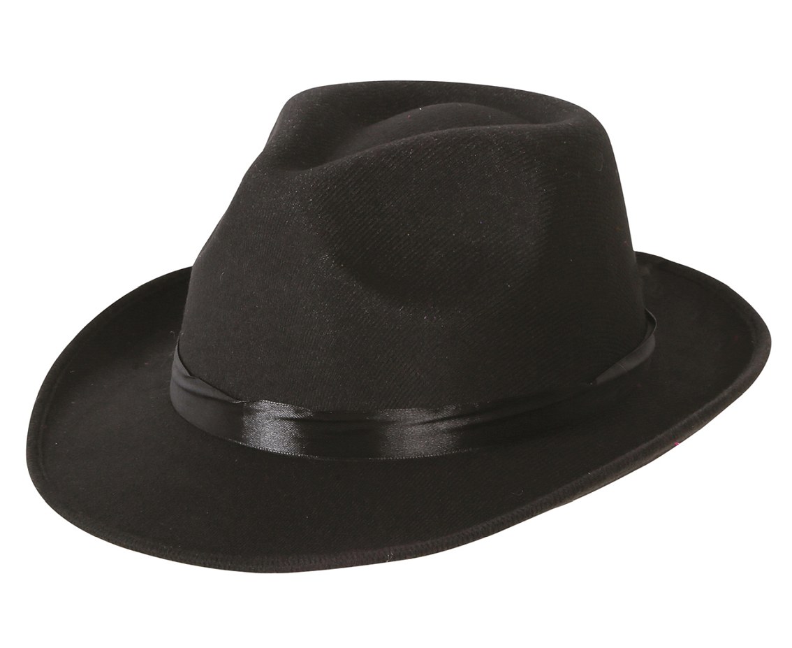 Kapelusz czarny gangster, mafiozo