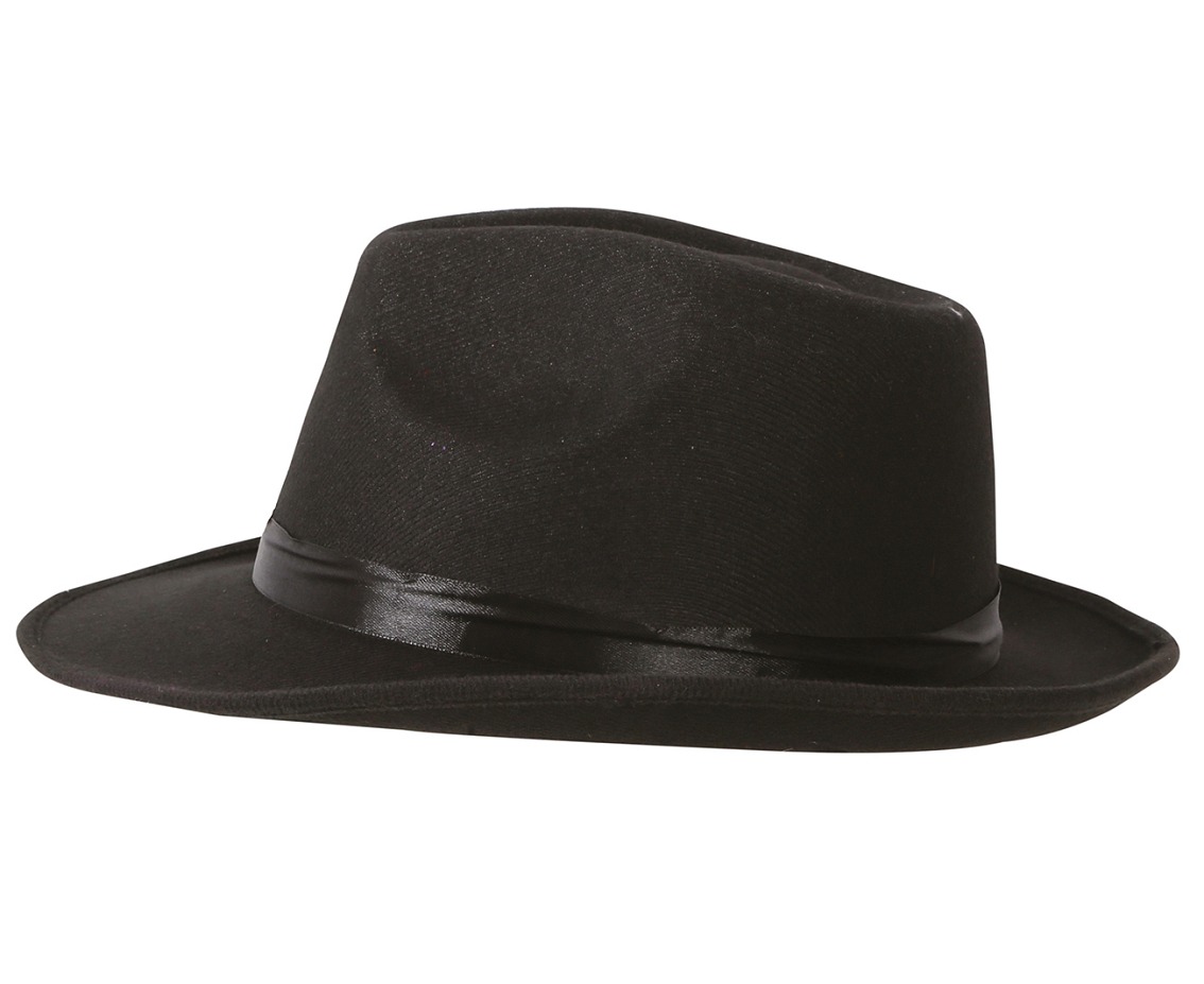 Kapelusz czarny gangster, mafiozo