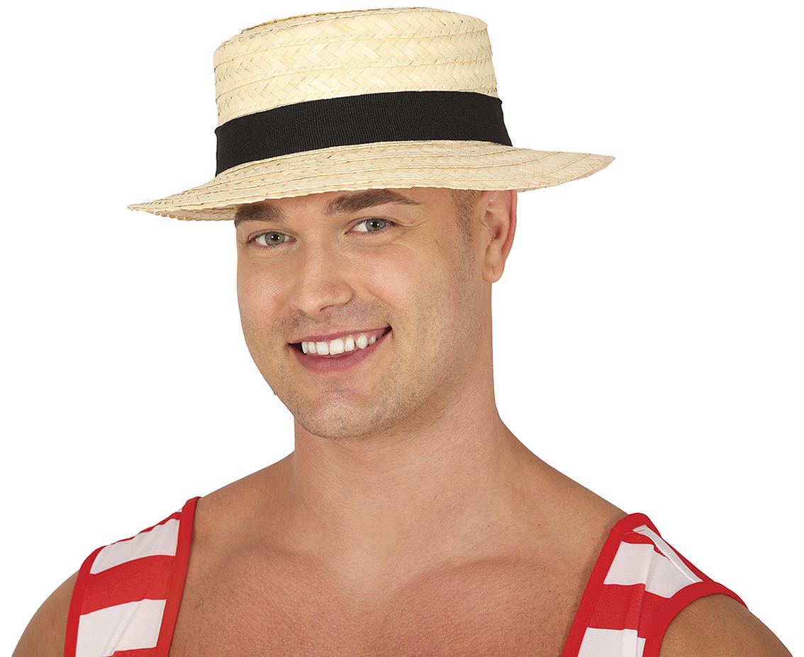 Kapelusz słomkowy męski, gondolier