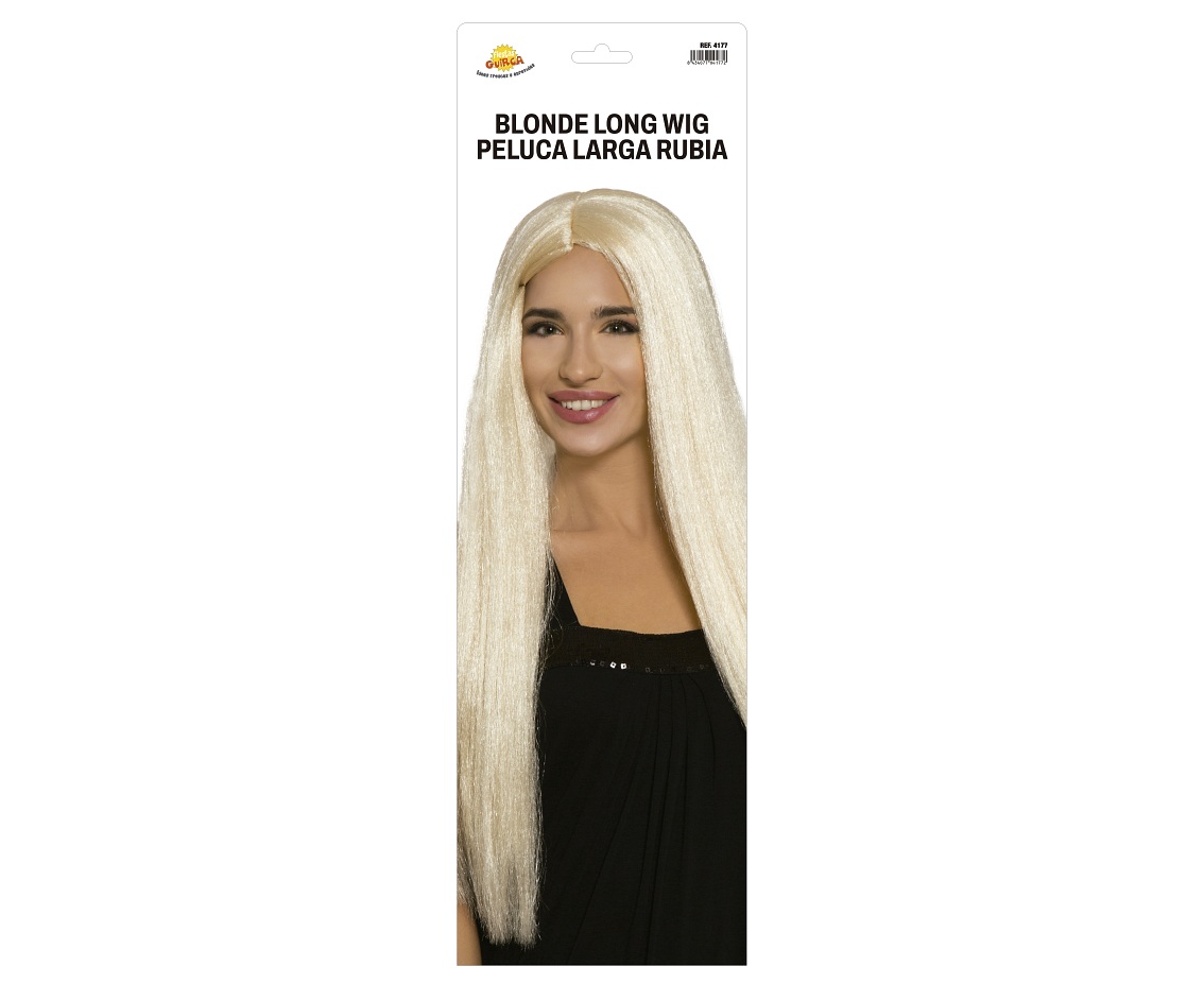 Peruka długa, blond